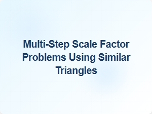 Solving Complex Scale Factors in Similar Triangles