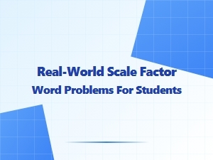 Solving Scale Factor Problems in Everyday Situations